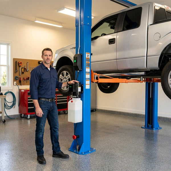 Car Lift Built for Professional Auto Work, 12000 lb Capacity, Single Lock Release, 2.95HP Motor