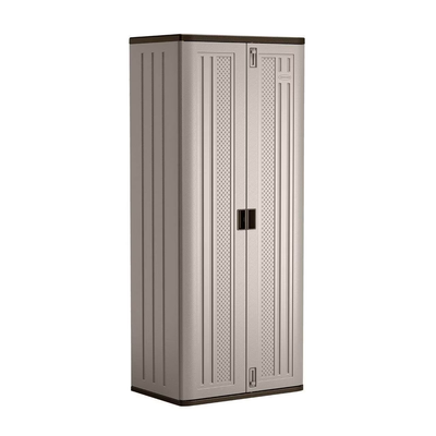 3-Shelf Resin Base Garage Cabinet Locker, Gray