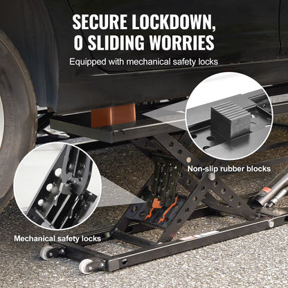 Portable Car Lift 7000 LBS Automatic Car Lift System Jack for Home Garage