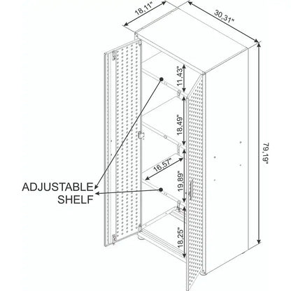 Fortress 75" Tall Garage Cabinet